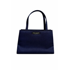 Kate Spade Sam Icon Crossbody Tote Navy Vintage Nylon Mini Bag Top Handle Rare